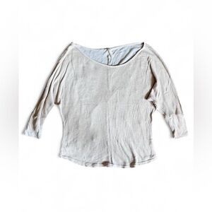 Bella D. Cream Women's Slouched Blouse Size Small